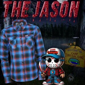 NWT Dixxon The Jason Womens Medium Friday The 13th Flannel